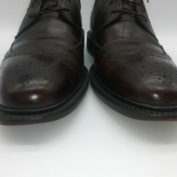 Johnston Murphy Longwing Wingtip Oxford Shoes 10 M